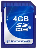  Silicon Power SDHC Class 6 4GB