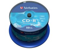 - Verbatim CD-R 0.7  52x 50 . Pack Spindle (43351)