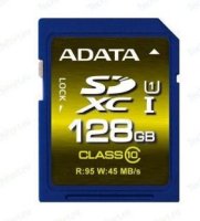 A-Data ASDX128GUI1CL10-R   128GB Premier Pro SDXC Class 10 UHS-I U1 (95/45 MB/s)