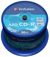   CDR  Verbatim DL 700Mb 48x CakeBox DataLife 50 . (43343)