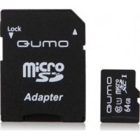   MicroSD 64Gb QUMO (QM64GMICSDXC10U1) Class 10 microSDXC + 