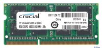  SO-DIMM DDR3 8Gb (pc-12800) 1600MHz Crucial, CL11, 1.35V/1.5V (Retail) (CT102464BF160B)