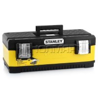  Stanley 23" Yellow Metal Plastic Toolbox, 