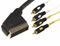  SCART "" - 4xRCA "" 1.5 Plastic-Gold