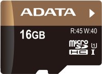   ADATA MicroSDHC 16GB Class 10 Premier Pro UHS-I U1 + SD adapter