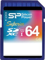   SecureDigital SecureDigital 64Gb Silicon Power Superior HC UHS-1 Class10 (SP064GBSDXCU1