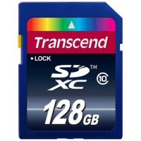 - SDXC 128  Transcend , Class 10 ( TS128GSDXC10 )