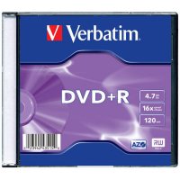   DVD+R Verbatim 4,7Gb 16x Slim Case 43515 20 