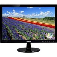  18.5" ASUS VS197D Glossy Black LED, 1366x768, 5ms, 250cd/m2, 1000:1 (ASCR 50M:1), D-Sub, ves