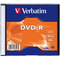   DVD-R Verbatim 4,7Gb 16x SlimCase (43547) 20 