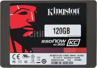  2.5" 120Gb Kingston SSDNow V 200+ Series (SVP200S37A/120G) SATA3, MLC Chip, 7mm, 3.5" bracket