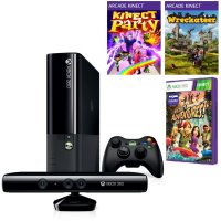   Microsoft XBox 360 250Gb (5DX-00008) + KINECT +  "Kinect Sports 2" +  "For