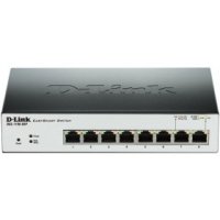  D-Link (DGS-1100-08P/A1A) 8- 10/100/1000BASE-T 8-port 10/100/1000Base-T PoE Smart G