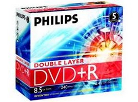 DVD+R Philips 8.5 , 8x, Jewel Case, , , 5 .