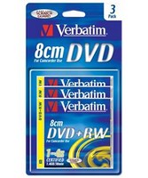 miniDVD+RW Verbatim 1.4 , 4x, 3 ., Jewel Case, (43594), ,  DVD 