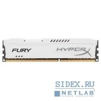   8Gb PC3-10600 1333MHz DDR3 DIMM CL9 Kingston HX313C9FW/8 HyperX FURY White Series