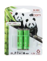  AA - Dicom Panda 2900 mAh Ni-MH AA2900mAh (2 )