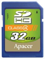 Apacer AP32GSDHC4-R   32GB Secure Digital Card SDHC Class4