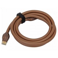  HDMI to HDMI (19pin to 19pin) VCOM CG576G-2.43 Round Golden, 2.43m, ver1.4b, ,  