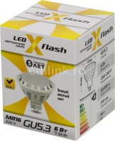 X-flash 6  43460 Spotlight MR16 GU5.3   220 , . 3000 , .  350 , 12