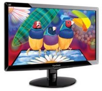  18.5" Viewsonic VA1938W-LED glossy-black 16:9 DVI 5ms 250cd. 10 000 000:1 TFT