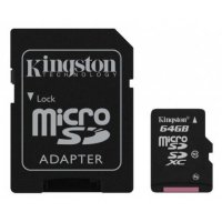   64 Gb Kingston microSDCX Secure Digital (SDCX10/64GBSP), Class 10,  , Retail