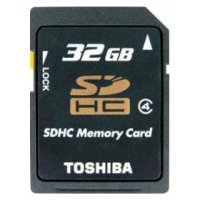   Toshiba (SD-K32GJ(BL5) High Speed Standard SDHC Memory Card 32Gb Class4