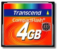 4Gb   CompactFlash (CF) Transcend CompactFlash Card (TS4GCF133)