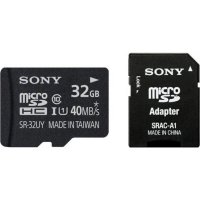   SONY microSDHC 32GB Class 10 UHS-I U1 + ADP (40/10 Mb/s) (SR32UYA)