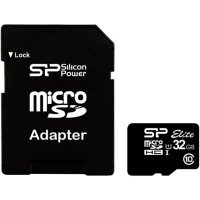   SILICON POWER microSDHC 32GB Elite Class 10 UHS-I U1 + ADP (40/15 Mb/s)