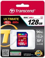 Transcend SDXC Class 10 UHS-I 600x 128GB   (TS128GSDXC10U1)