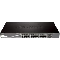  D-link dgs-1510-28l/me/a1a, managed gigabit switch with 24 ports 10/100/1000base-t + 4 10