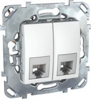 Schneider Electric MGU5.9090.18ZD  Unica   2  rj11 (4 )