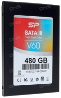   SSD 2.5" 480 Gb Silicon Power SATA III V60 + Desktop kit (SP480GBSS3V60S25)