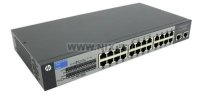 HP J9664A   V1410-24-2G Switch (Unmanaged, 24*10/100 + 2*10/100/1000, QoS, fa