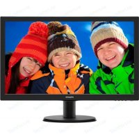  Philips 23.6/" 243V5LAB (00/01) Glossy-Black TN LED 5ms 169 DVI M/M 10M1 250cd