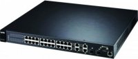  ZyXEL ES-3124PWR 24-  PoE- L2+ Fast Ethernet  4  Gig