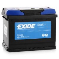  EXIDE Excell EB620 12V 62Ah 540A R+