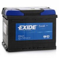  EXIDE Excell EB621 12V 62Ah 540A L+