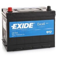  EXIDE Excell EB705 12V 70Ah 540A L+