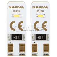    Narva W5W 12V- 0,5W W2,1x9,5d T10 LED 6000K 2 . [18001];  