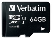   MicroSD 64Gb Transcend (TS64GUSDU1) microSDXC Class 10 UHS-I + 