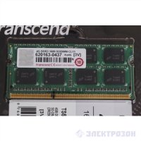 Transcend TS512MSK64V6N   SODIMM DDR3 4GB PC3-12800 1600MHz 204pin CL11 1.5 