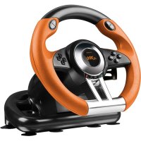    PC Speed-Link SL-6695-BKOR-01(V2) Drift O.Z. Racing Wheel Black-Orange Vibration,