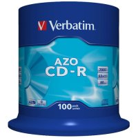   CDR  Verbatim DL 700Mb 52x DataLife+ CakeBox 100 . (43430)