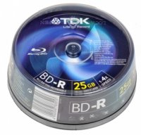 Blu-Ray TDK BD-R 25 , 4x, 25 ., Cake Box, (t78301),  -