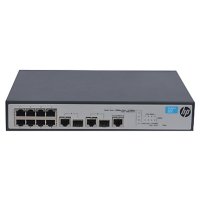 HP JG537A  PoE 1910-8-PoE+ Switch (8x10/100 RJ-45 PoE+ + 2x10/100/1000 or SFP, Web, SNMP,