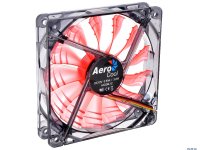  Aerocool Air Force 12  "Red Edition" ( ), 3+4 pin, 52.65 CFM, 1200 RPM,