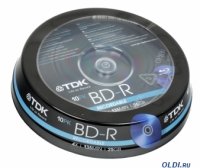 Blu-Ray TDK 25 , 4x, 10 ., Cake Box, (t78088),  -