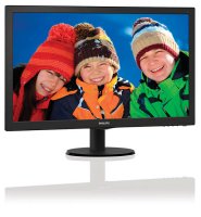  Philips 28" 284E5QSD (00/01) Black AMVA LED 4ms 16:9 DVI 20M:1 300cd 176  176 